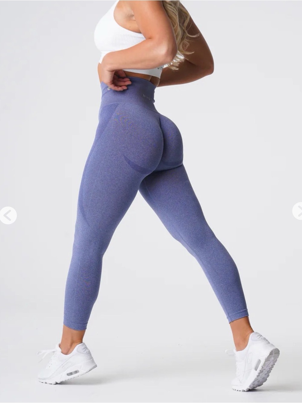 NVGTN Purple High-Waist Seamless Leggings